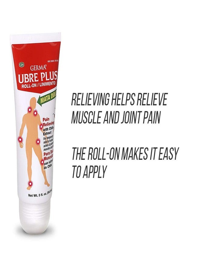 جيرما Germa Udder Plus Roll On، طبيعي، لتخفيف الآلام، للالتواء، التهاب الجراب، التهاب الأوتار، التهاب المفاصل/UBRE Plus Rolon، طبيعي، Alivio del Dolor، Para Torceduras، التهاب الجراب، التهاب الأوتار، التهاب المفاصل، زجاجة 3 أوقية - Image 5